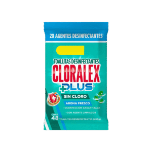 CLORALEX PLUS® TOALLITAS DESINFECTANTES 48pz