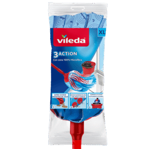 Mechudo Mop 3Action - tres diferentes zonas de fibras para una limpieza completa
