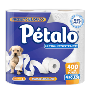 PÉTALO 400 (Papel Higiénico/ 4 rollos)