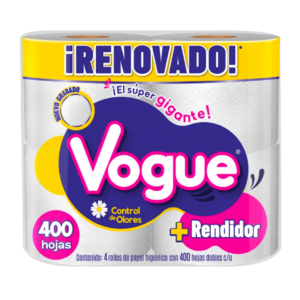 VOGUE 400 (Papel Higiénico/ 4 rollos)